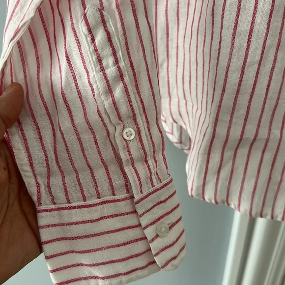 Net Frank & Eileen linen stripe blouse - Picture 5 of 5
